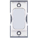 Selectric GRID360 Polished Chrome 10A Intermediate Switch Module with White Insert