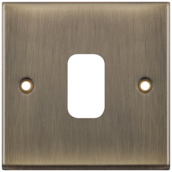 Selectric 7M-Pro GRID360 Antique Brass 1 Gang Faceplate