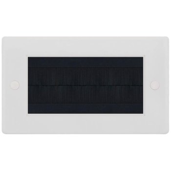 Selectric Smooth 2 Gang Brush Plate with Black Brush