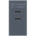 Selectric Grey 2xUSB Type C (3.1A) Module