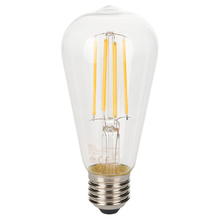 Bell Lamp, Platinum LED Class A Filament, 3.8W 806lm 220-240V, 2700K - 60872