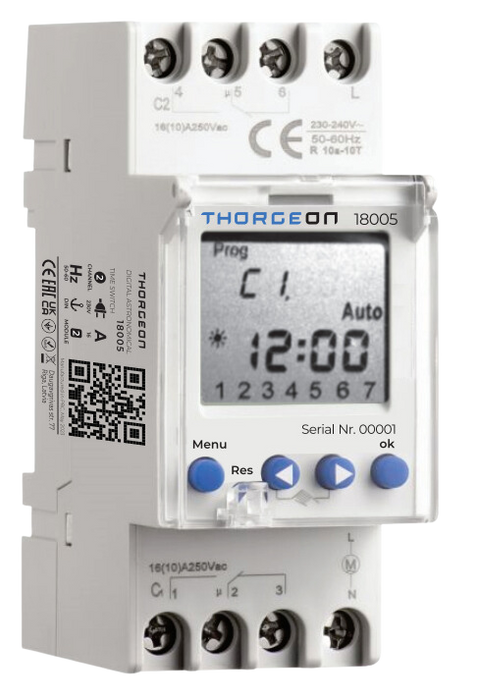 Thorgeon - 18005 Digital Astronomical Time Switch 2-Channel