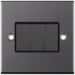 Selectric 5M Black Nickel 3 Gang 10A 2 Way Switch with Black Insert