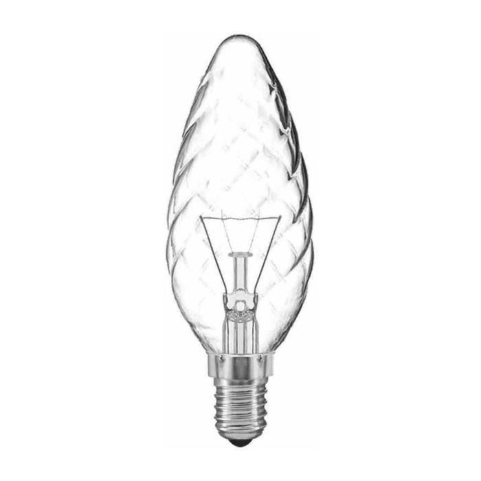 Patron - 05990 Incandescent Bulb 25W Clear Twisted Candle E14