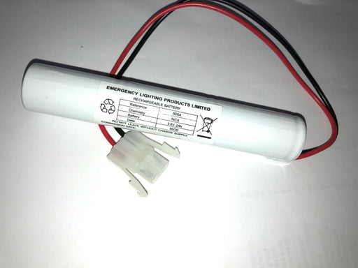 B054 ELP 3.6V 2AH Sub C Ni-Cd with Amp Connector Emergency Batteries ELP - Easy Control Gear