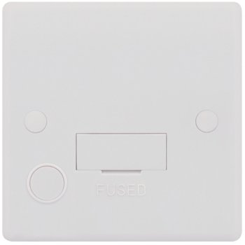 Selectric Smooth 13A Fused Connection Unit with Flex Outlet