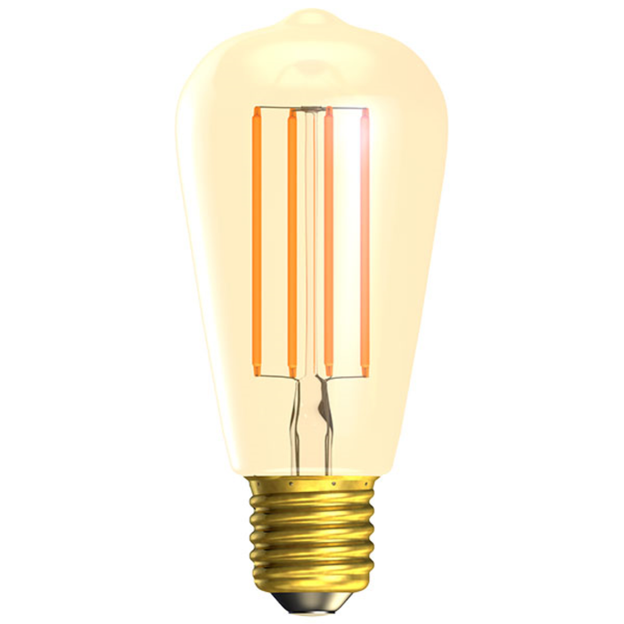 Bell Lamp, LED Vintage Amber Squirrel Cage, 3.3W 365lm 240V, 2200K - 60796