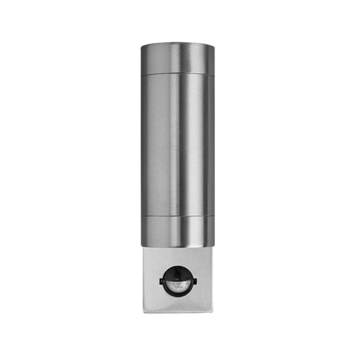 Luna Wall Light, GU10 LED PIR Fixed Up/Down IP44, 316 Stainless Steel - 10453