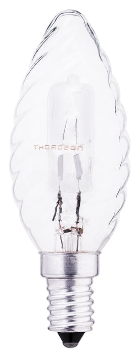 Thorgeon - 05263 Halogen Lamp 28W E14 BF35 240V Candle Twisted Clear