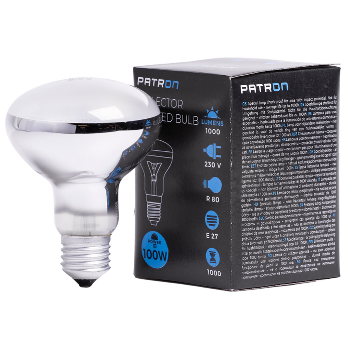 Patron - 05422 Reflector Bulb E27 100W R80 230V FR