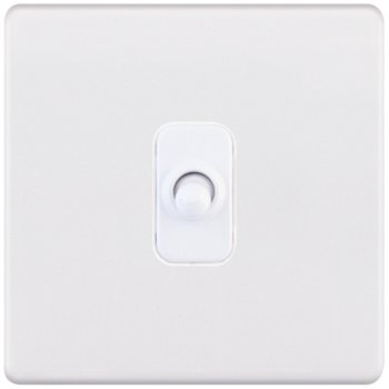 Selectric 5M-Plus Matt White 1 Gang 10A Intermediate Toggle Switch