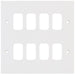 Selectric Square GRID360 8 Gang Faceplate
