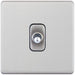 Selectric 5M-Plus Satin Chrome 1 Gang 10A Intermediate Toggle Switch with Black Insert
