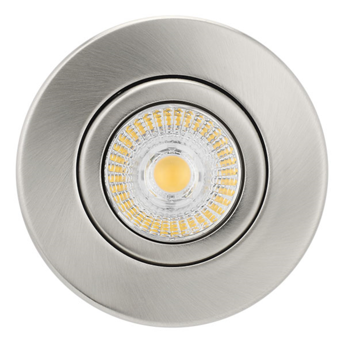 Bell Downlight, Fireproof Centretilt, 6W 240V, Satin Nickel - 10656