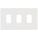 Selectric Square GRID360 3 Gang Faceplate