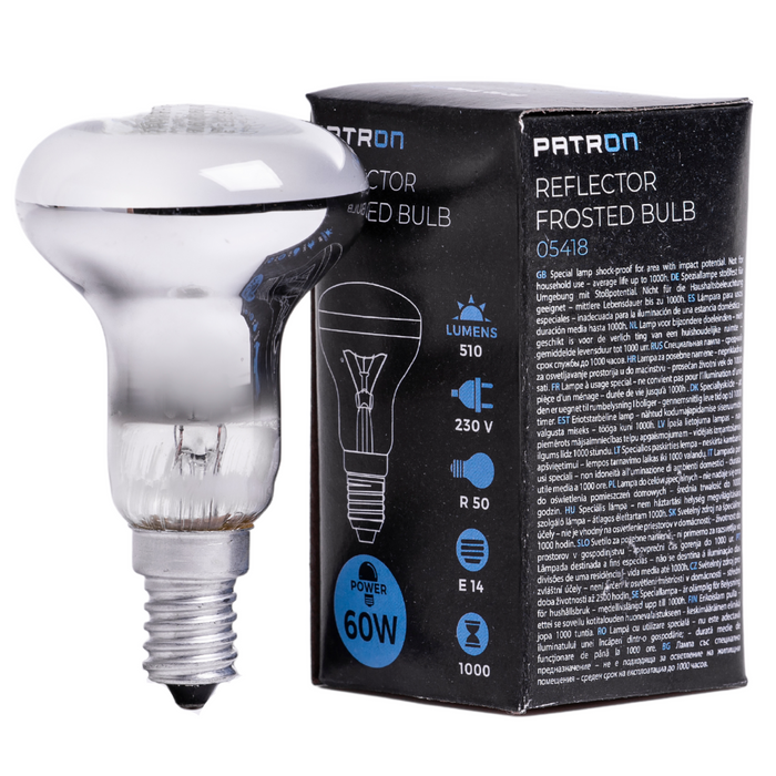 Patron - 05418 Reflector Bulb E14 60W R50 230V FR