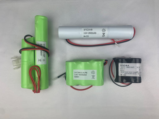 C Size Emergency Batteries Ni-Cd and Ni-Mh 2.8Ah or 4.5Ah C Cell Ni-Cd and Ni-Mh Batteries and Battery Packs Easy Control Gear - Easy Control Gear