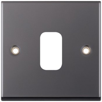 Selectric 7M-Pro GRID360 Black Nickel 1 Gang Faceplate