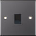 Selectric 5M Black Nickel 1 Gang RJ11 Socket with Black Insert