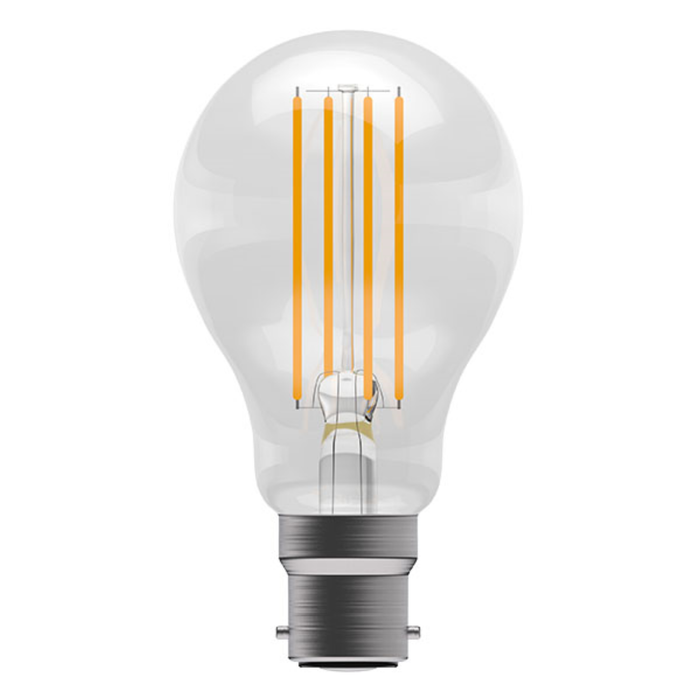 Bell Lamp, LED Filament Clear GLS BC/B22, 5.7W 810lm 240V, 2700K - 60764