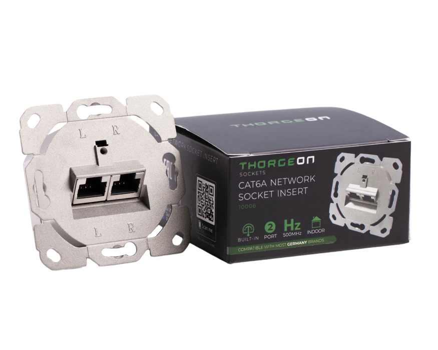 Thorgeon - 10006 2-port Cat6A Network Socket Insert