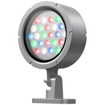 Ansell Lighting AKAR1/1/RGBW40/NB/DMX  Kamar 1 35W RGB & 4000K 8° Symmetrical LED DMX Floodlight