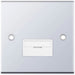 Selectric 5M Polished Chrome 13A Fused Connection Unit with White Insert