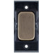 Selectric GRID360 Antique Brass 10A Retractive Switch Module with Black Insert