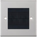 Selectric 5M Satin Chrome 1 Gang Brush Plate with Black Brush