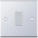 Selectric 5M Polished Chrome 1 Gang 10A Intermediate Switch with White Insert