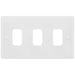 Selectric Smooth GRID360 3 Gang Faceplate