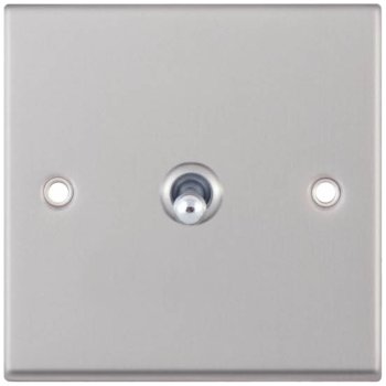 Selectric 7M-Pro Satin Chrome 1 Gang 10A 2 Way Toggle Switch