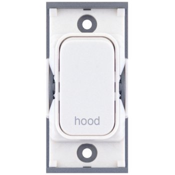 Selectric GRID360 White 20A DP Switch Module Marked ‘hood’ with White Insert