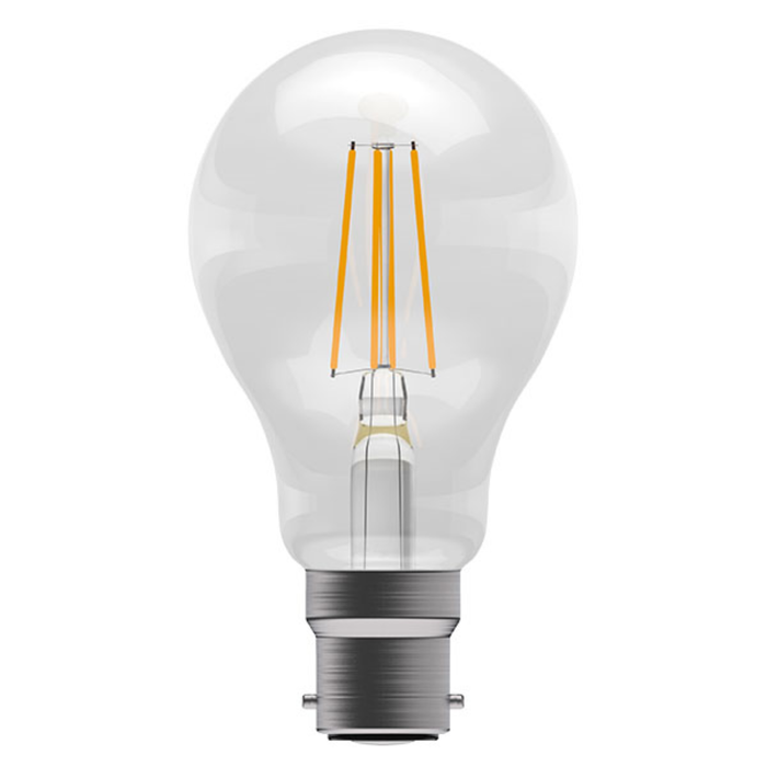 Bell Lamp, LED Filament Clear GLS BC/B22, 3.3W 470lm 240V, 2700K - 60749