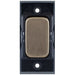 Selectric GRID360 Antique Brass 20A Intermediate Switch Module with Black Insert