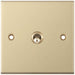 Selectric 5M Satin Brass 1 Gang 10A Intermediate Toggle Switch