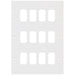 Selectric Square GRID360 12 Gang Faceplate