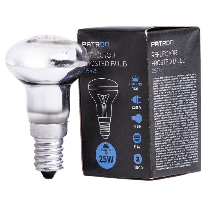 Patron - 05425 Reflector Bulb E14 25W R39 230V FR