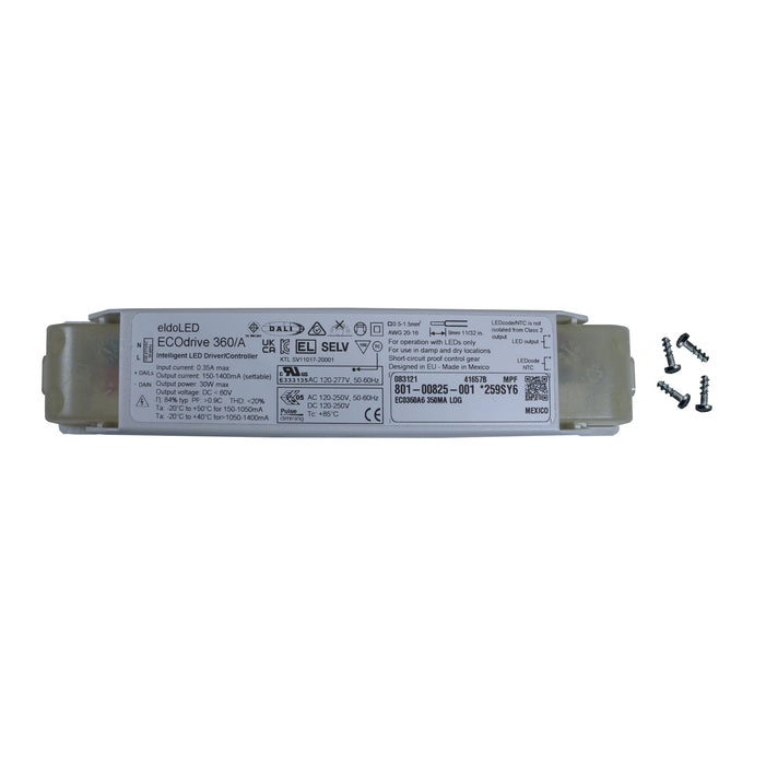 eldoLED ECOdrive 360/A6 - 30w DALI dimmable constant current LED driver with configuration - DISCONTINUED