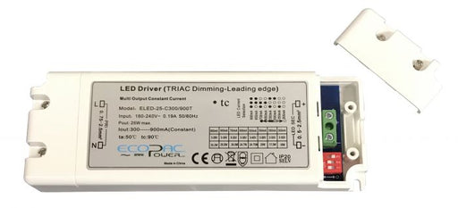 ELED-25-C300/900T - ECOPAC Constant Current LED Driver ELED-25-C300/900T LED Driver Easy Control Gear - Easy Control Gear
