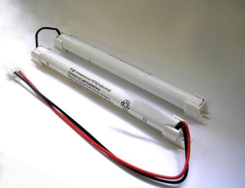 7.2V 4Ah High Temperature Nickel Hydride Emergency Battery with end caps & AMP plug The Lamp Company - Emergency Batteries The Lamp Company - Easy Control Gear