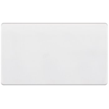 Selectric 5M-Plus Matt White 2 Gang Blank Plate