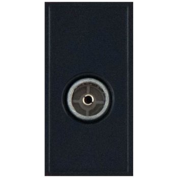 Selectric Black Non-Isolated (Female) Coaxial/Aerial Socket Module