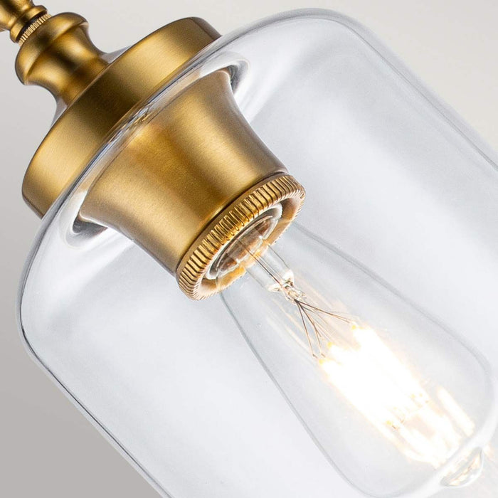 Elstead - FE/HOUNSLOW/P BB Hounslow 1 Light Mini Pendant Burnished Brass