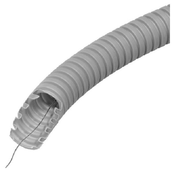 Thorgeon - 15051 Pliable Corrugated Conduit with Pulling Wire 50m 25mm 320N Grey