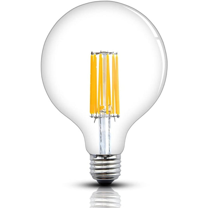 Casell Filament LED G125 240v 8W E27 828 850lm 2800K Dimmable G125L8ES-82D-CA