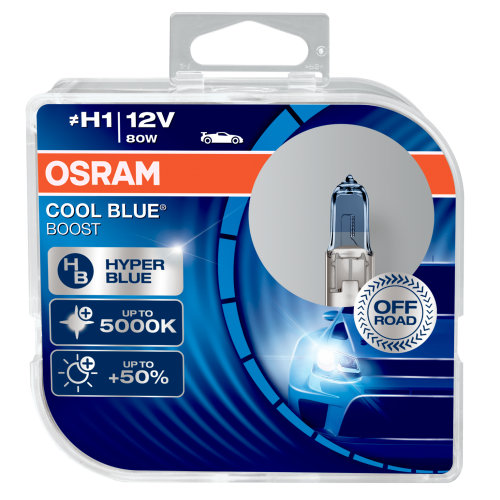 Osram 62150CBB-HCB P14.5s Halogen Up to 5000K  80W H1 (448)  2 Halogen Bulbs