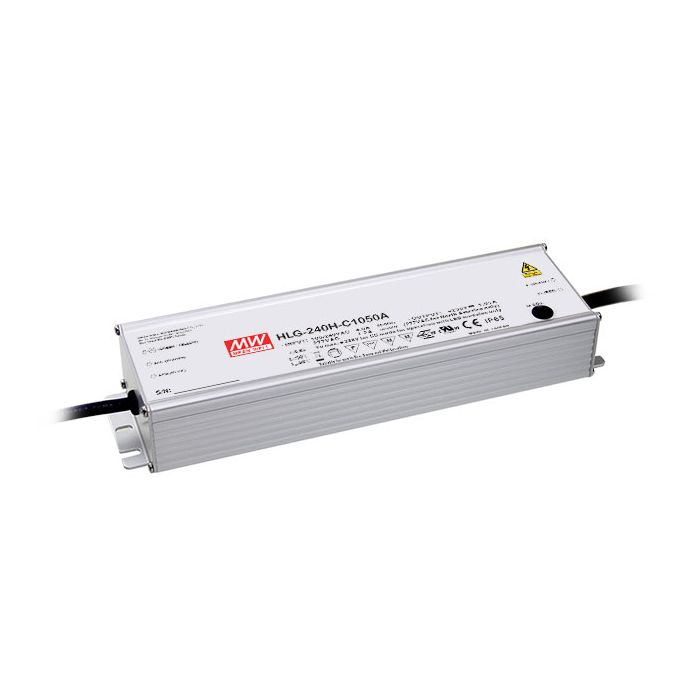 HLG-240H-C-S - Mean Well HLG-240H-C Series LED Driver 249.9-250.6W 700-2100mA LED Driver Meanwell - Easy Control Gear