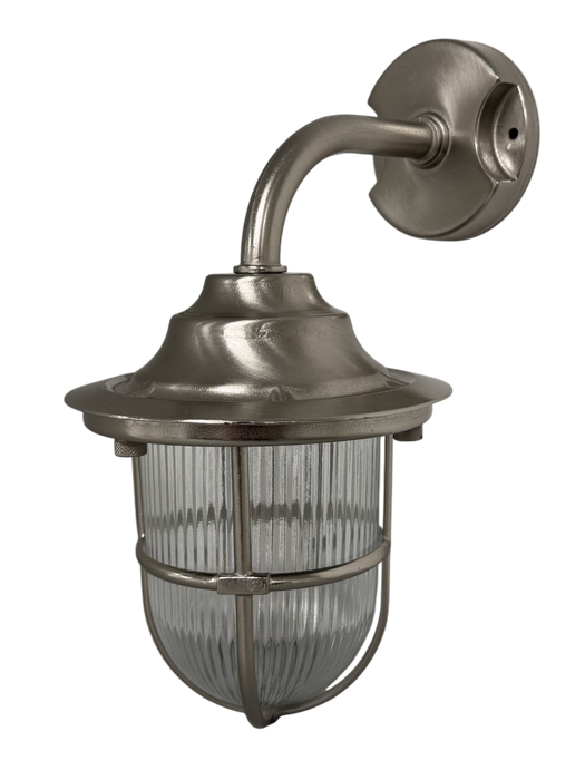 09123 Navigator Goose Neck Wall Lantern - Satin Nickel