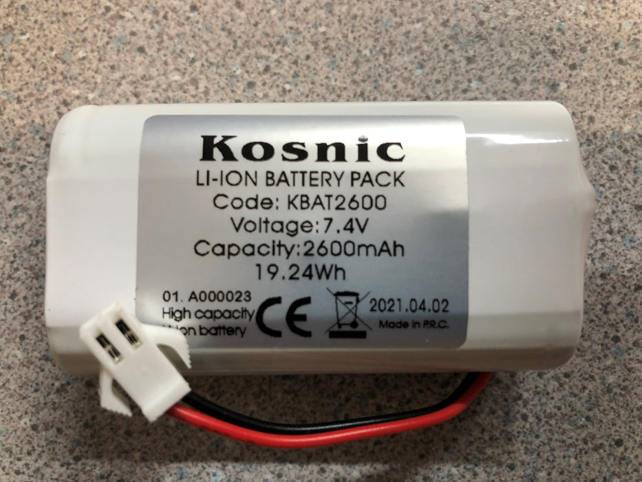 Kosnic  Li-ion Battery Pack  KBAT2600 19.24WH 2600MA 7.4V Li-ion